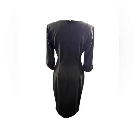 chinese dress ladies Calvin Klein Long Sleeve with Neck Bow Black 4 at Amazon Women's Clothing  store main image 0